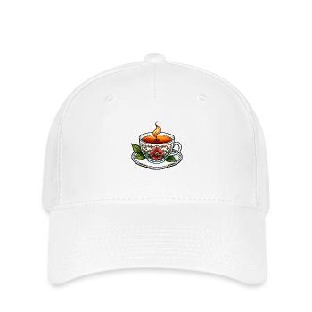 Teetasse Neo Traditional - Flexfit Cap - Weiß - Vorne