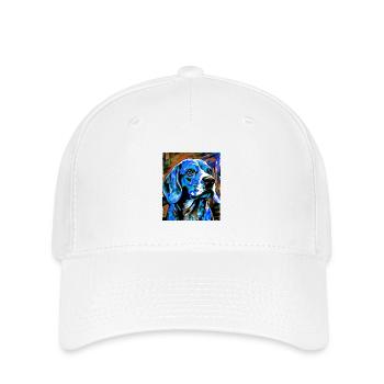 Portrait de chien beagle - Casquette Flexfit - blanc - Devant