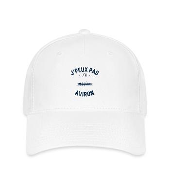 J Peux Pas J Ai Aviron - Casquette Flexfit - blanc - Devant