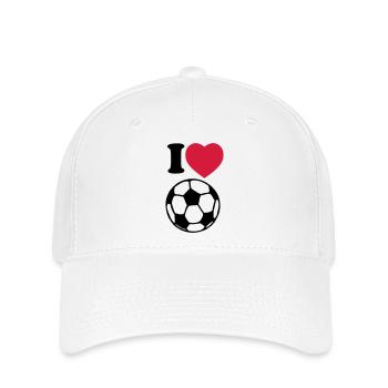 i_love_football - Flexfit Cap - white - Front
