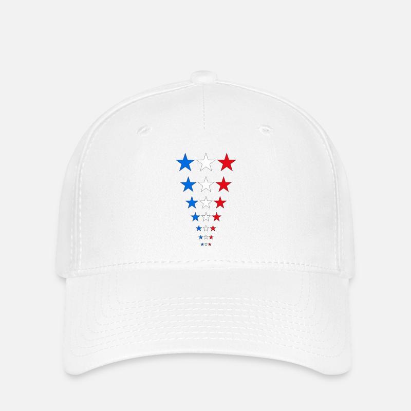 stars - Flexfit Cap - white
