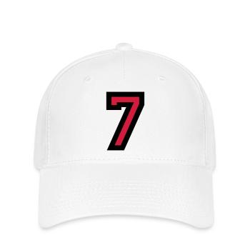 Le numéro 7 - Nombre Seven - Casquette Flexfit - blanc - Devant