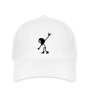rock_stick_figure_1c - Flexfit Cap - white - Front