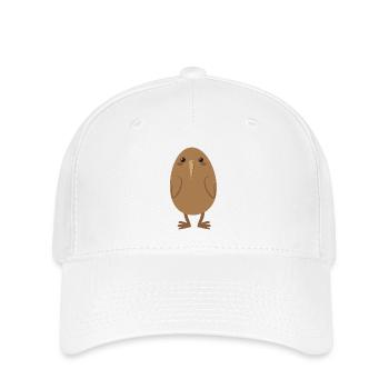 Kiwi NEW ZEALAND cute bird - Flexfit Cap - white - Front