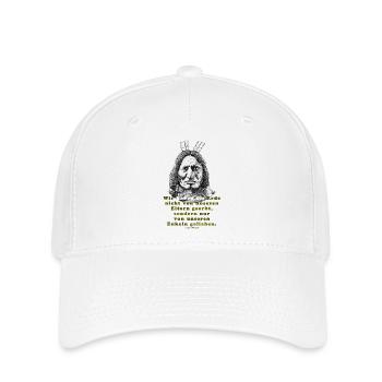 Red Horse - indigene Weisheit - Flexfit Cap - Weiß - Vorne
