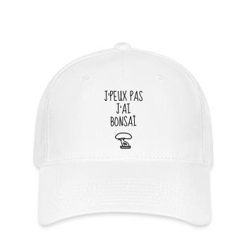 Bonsai / Bonsaika / Bonzai / Bonsaï / Bonzaï - Casquette Flexfit - blanc - Devant