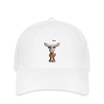 Öhmmm Elch - Flexfit Cap - Weiß - Vorne