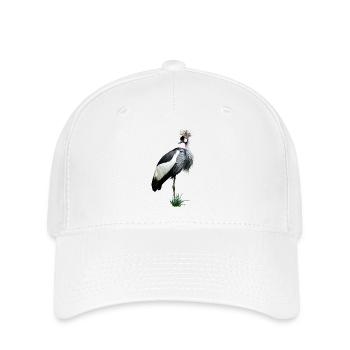 Grue à couronne - Casquette Flexfit - blanc - Devant