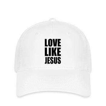 Love like jesus - Flexfit Cap - Weiß - Vorne