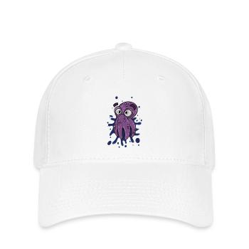 Tintenfisch - Flexfit Cap - Weiß - Vorne