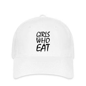 Girls who eat - Casquette Flexfit - blanc - Devant