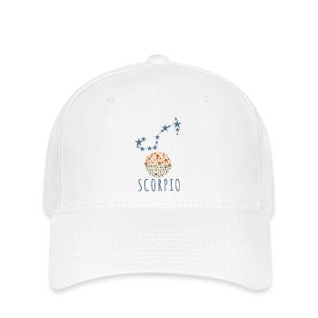 The constellation of Scorpius - Flexfit Cap - white - Front