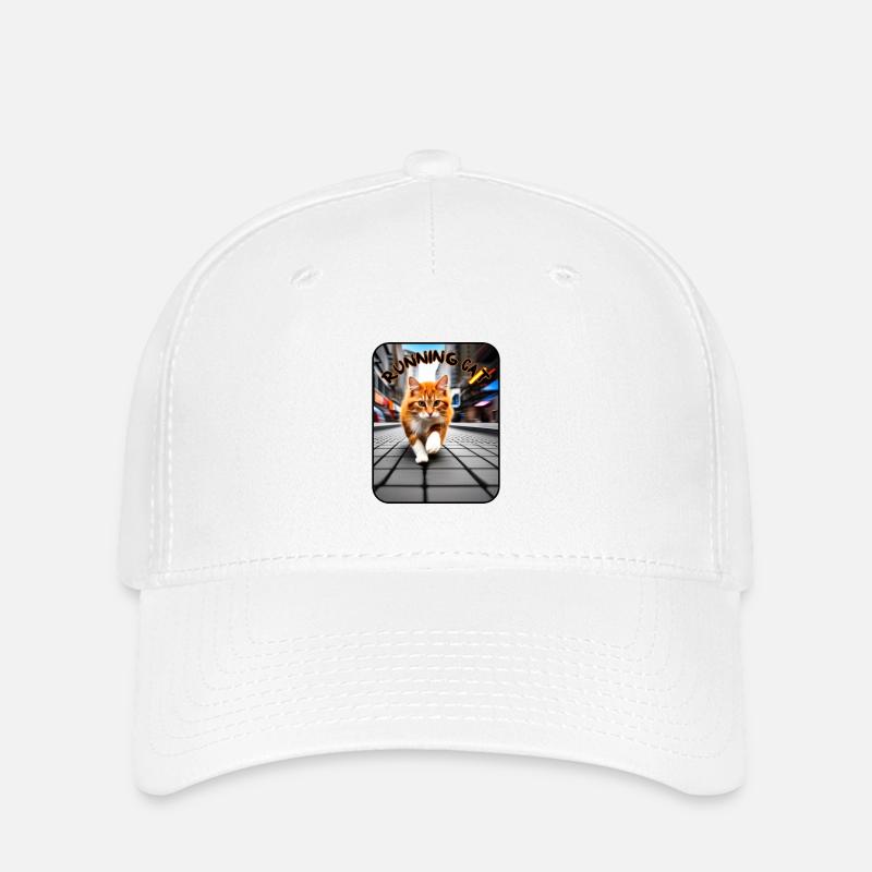 Schöne katze - Flexfit Cap - Weiß