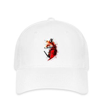 Fuchs im Mondlicht - Flexfit Cap - Weiß - Vorne