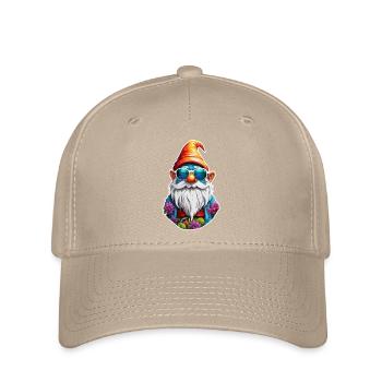 Gartenzwerg / Märchenland / Kobold / Gnom / Logo - Flexfit Cap - Khaki - Vorne