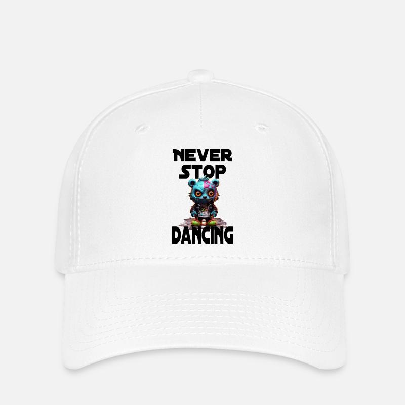 N’arrêtez jamais de danser - Casquette Flexfit - blanc