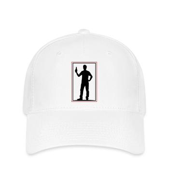 Drinking Beer Silhouette - Flexfit Cap - white - Front