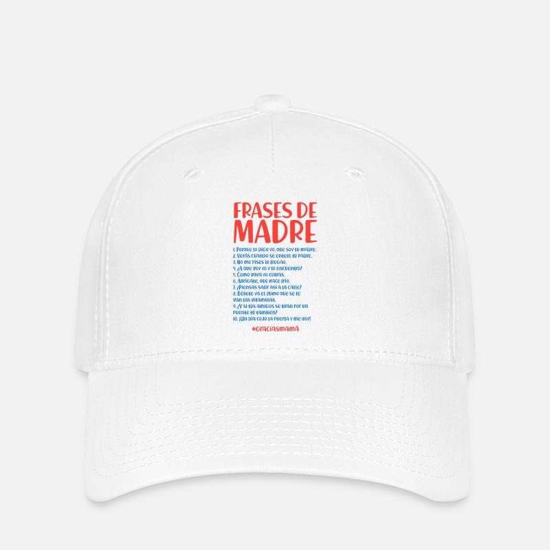 Zitate der Mutter - Flexfit Cap - Weiß