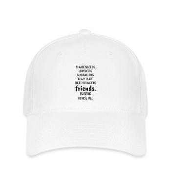 Cadeau d’adieu pour les collègues, cadeaux d’adieu - Casquette Flexfit - blanc - Devant
