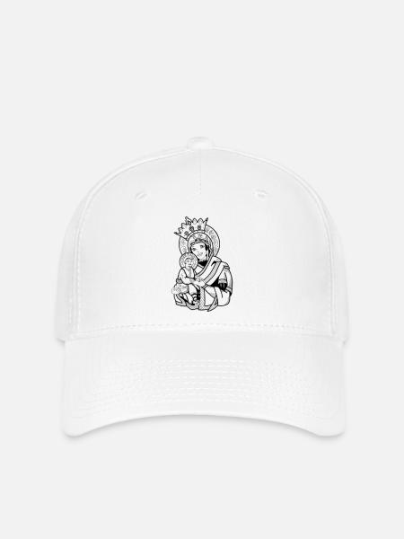 Madonna mit Kind - Flexfit Cap - Weiß