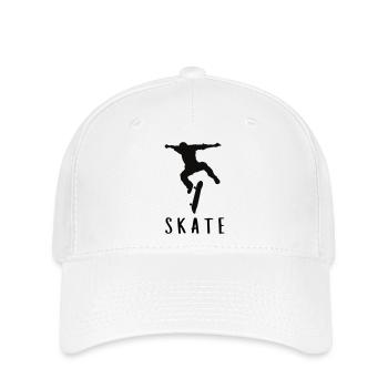 Skater - Flexfit Cap - Weiß - Vorne