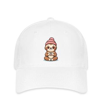 Cozy Sloth Love - Flexfit Cap - Weiß - Vorne