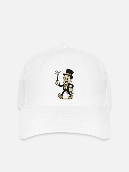 zauberer comic - Flexfit Cap - Weiß