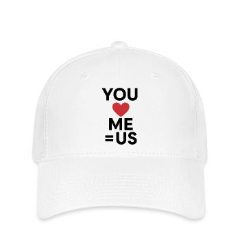 Love Heart Expression Print on Casual Wear - Flexfit Cap - white - Front
