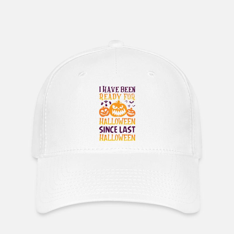Halloween fan – Ready since last Halloween - Flexfit Cap - white
