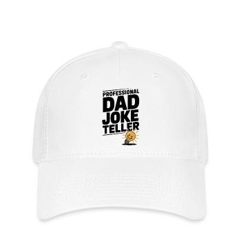 Professioneller Papa-Witze-Erzähler - Flexfit Cap - Weiß - Vorne