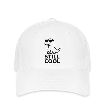 Stylish Dinosaur Sunglasses - Flexfit Cap - white - Front