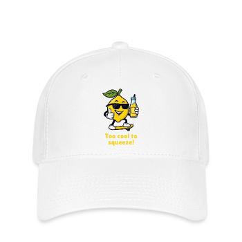 Zitrone Zu cool zum Quetschen karikatur  - Flexfit Cap - Weiß - Vorne