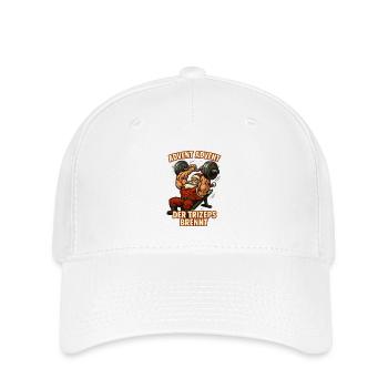 Entraînement du Père Noël brûlure des triceps de l’Avent - Casquette Flexfit - blanc - Devant
