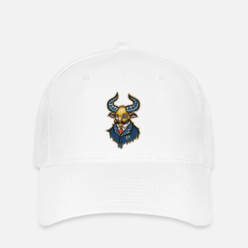 Aristo Steampunk Bull - Flexfit Cap - white