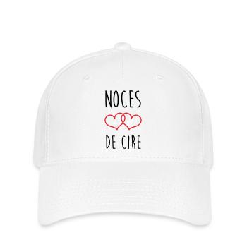 Noces de cire 4 ans de mariage - Casquette Flexfit - blanc - Devant