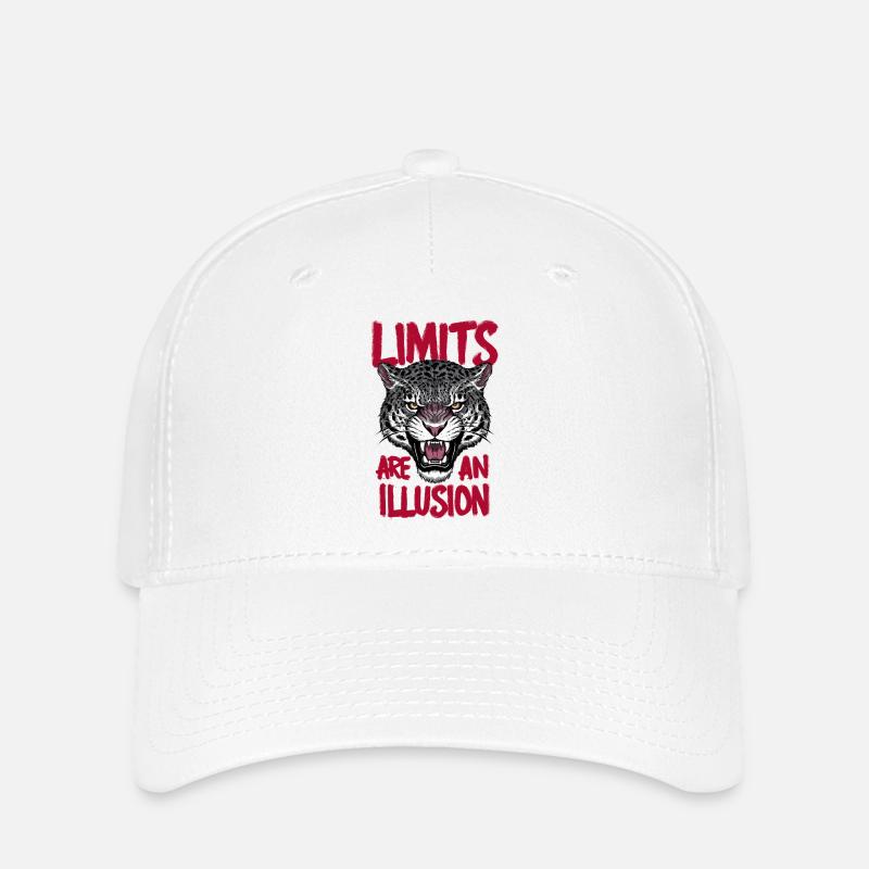 Grenzen sind eine Illusion - Flexfit Cap - Weiß