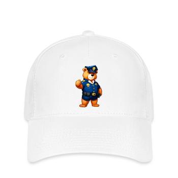 Police des Ours - Casquette Flexfit - blanc - Devant
