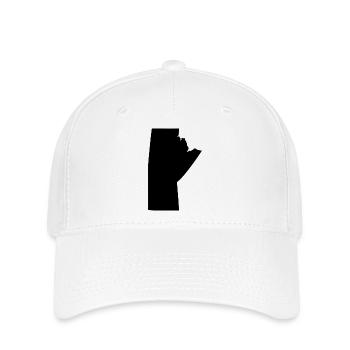 Manitoba Map - Flexfit Cap - white - Front