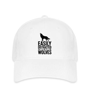 Wolves Sayings Wolf Funny Wolves Gift - Flexfit Cap - white - Front