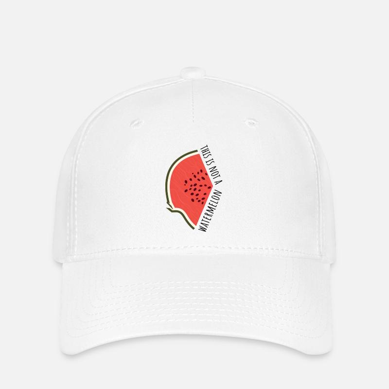 Ce n’est pas une pastèque, un design de Palestine libre - Casquette Flexfit - blanc