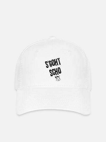 S'goht scho | Redewendung - Flexfit Cap - Weiß