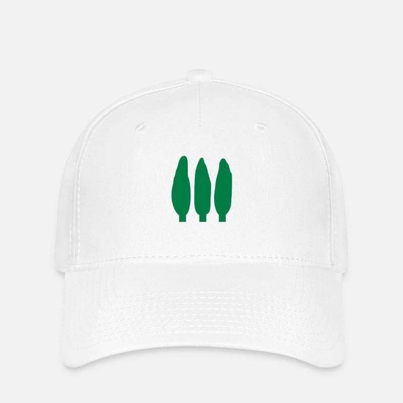 3 trees - v - Flexfit Cap - white