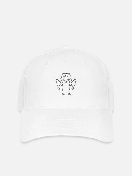 Devil - Flexfit Cap - Weiß