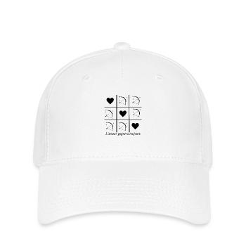 L'amour gagnera toujours - Casquette Flexfit - blanc - Devant