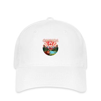 Kanada Bieber 5 - Flexfit Cap - Weiß - Vorne