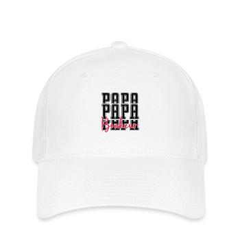 Papa Bonheur - Casquette Flexfit - blanc - Devant