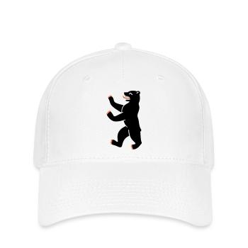 Berliner Bär - Flexfit Cap - Weiß - Vorne