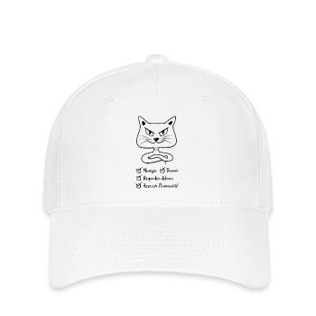 Asservir l'humanité - Casquette Flexfit - blanc - Devant