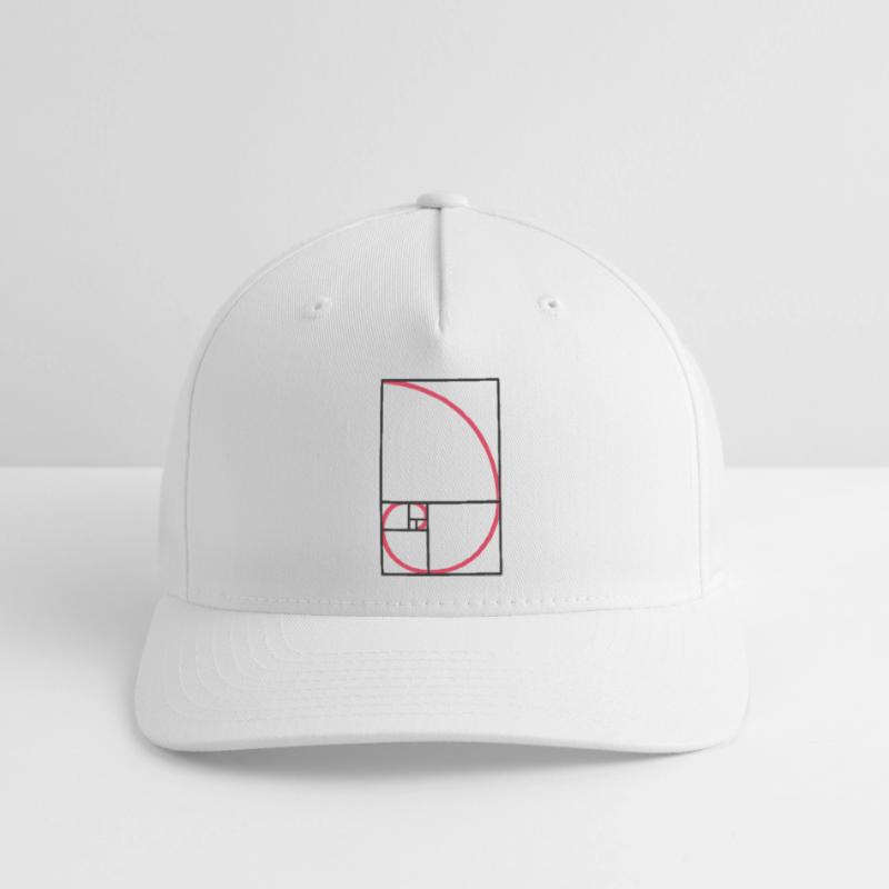 Fibonacci courbe de type ratio or Casquette Flexfit