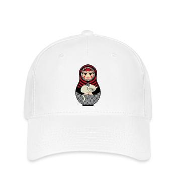 Matryoshka matryoshka Russian doll cat - Flexfit Cap - white - Front